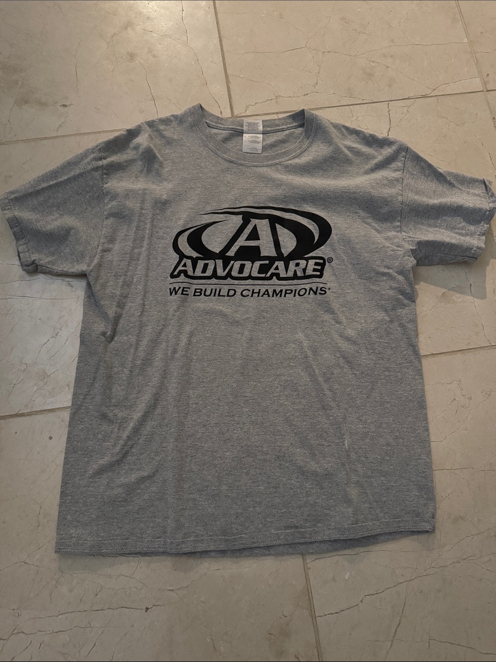 Men's Grey Logo Short Sleeve T-Shirt